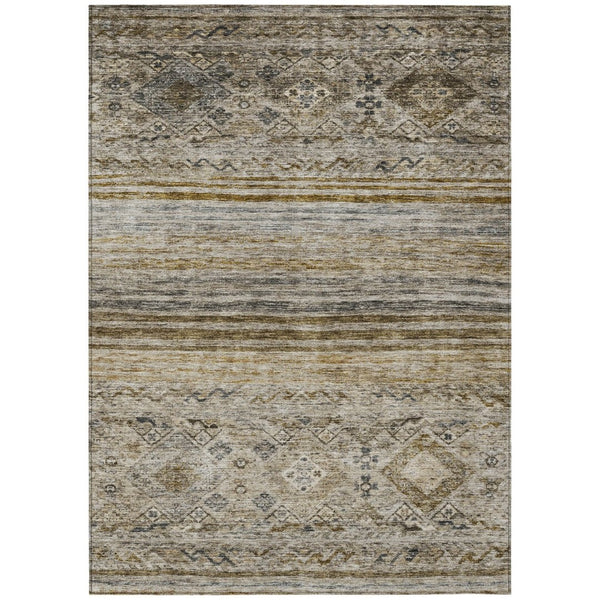 HomeRoots 5' Floral Washable Indoor Outdoor Area Rug – Durable, Stain-Resistant Design for Any Space! 10' X 14' 606181