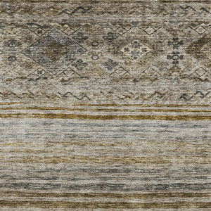 Homeroots 3' Artichoke Green Blue And Black Floral Washable Area Rug For Indoor And Outdoor Spaces 10' X 14' Polyester 606181