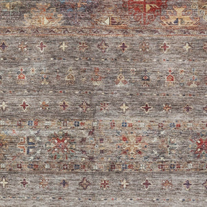 Homeroots 3' Blue And Gray Floral Washable Indoor Outdoor Area Rug – Durable, Stylish, Perfect For Any Space 3' X 5' Polyester 606200