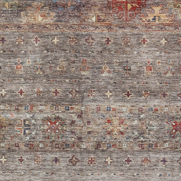 Homeroots 3' Blue And Gray Floral Washable Indoor Outdoor Area Rug – Durable, Stylish, Perfect For Any Space 3' X 5' Polyester 606200