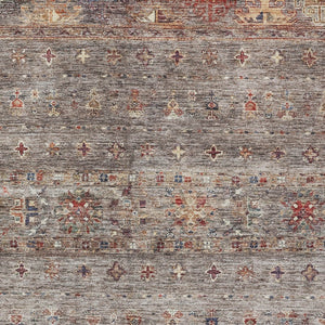 Homeroots 3' Blue And Gray Floral Washable Indoor Outdoor Area Rug – Durable, Stylish, Perfect For Any Space 9' X 12' Polyester 606204