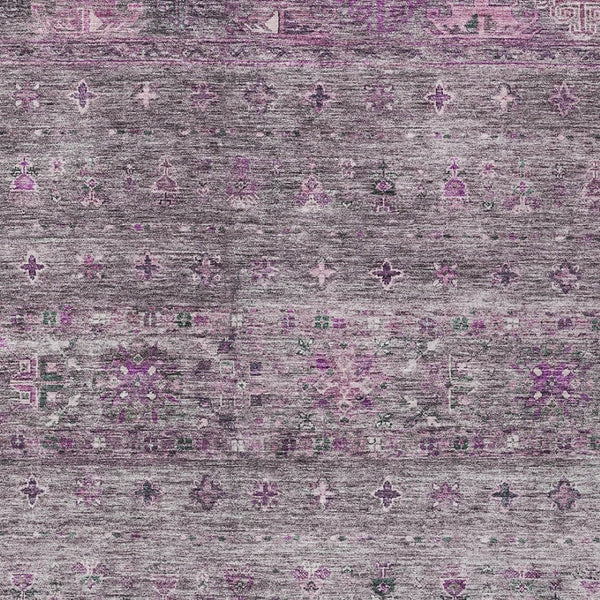 Homeroots 3' Blue And Gray Floral Washable Indoor Outdoor Area Rug – Durable, Stylish, Perfect For Any Space 9' X 12' Polyester 606210