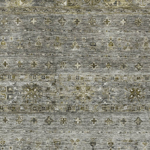 Homeroots 3' Blue And Gray Floral Washable Indoor Outdoor Area Rug – Durable, Stylish, Perfect For Any Space 3' X 5' Polyester 606212