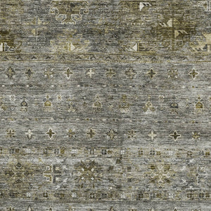 Homeroots 3' Blue And Gray Floral Washable Indoor Outdoor Area Rug – Durable, Stylish, Perfect For Any Space 9' X 12' Polyester 606216