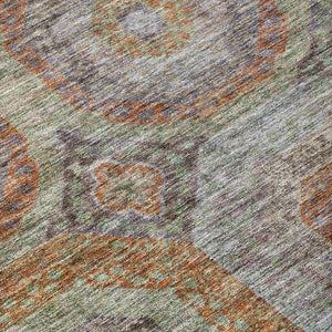 Homeroots 3' Blue And Gray Geometric Washable Area Rug - Stylish Indoor/Outdoor Decor For Any Space 9' X 12' Polyester 606240