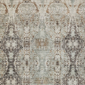 Homeroots 3' Stylish Black And Brown Floral Washable Area Rug For Indoor And Outdoor Spaces, Durable & Elegant 9' X 12' Polyester 606246