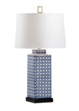 Mamie Lamp Blue, White/Cream 60627-WILDWOOD Wildwood