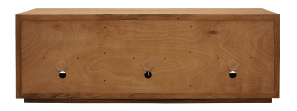 HomeRoots 95" Natural Distressed Solid Wood Sideboard – Versatile Storage Buffet for Classic Home Décor 606287