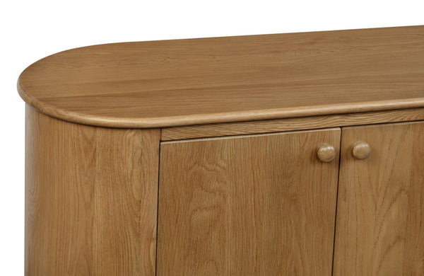 HomeRoots 98" Rustic Distressed Solid Wood Sideboard with 6 Doors - Versatile Storage for Any Room! 606291