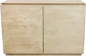 HomeRoots 48" Solid Wood Sideboard with Natural Distressed Finish – Soft-Close Doors & Ample Storage Space 606299