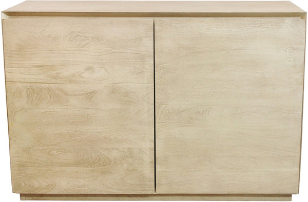 HomeRoots 48" Solid Wood Sideboard with Natural Distressed Finish – Soft-Close Doors & Ample Storage Space 606299