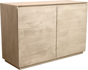 HomeRoots 48" Solid Wood Sideboard with Natural Distressed Finish – Soft-Close Doors & Ample Storage Space 606299