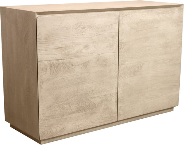 HomeRoots 48" Solid Wood Sideboard with Natural Distressed Finish – Soft-Close Doors & Ample Storage Space 606299