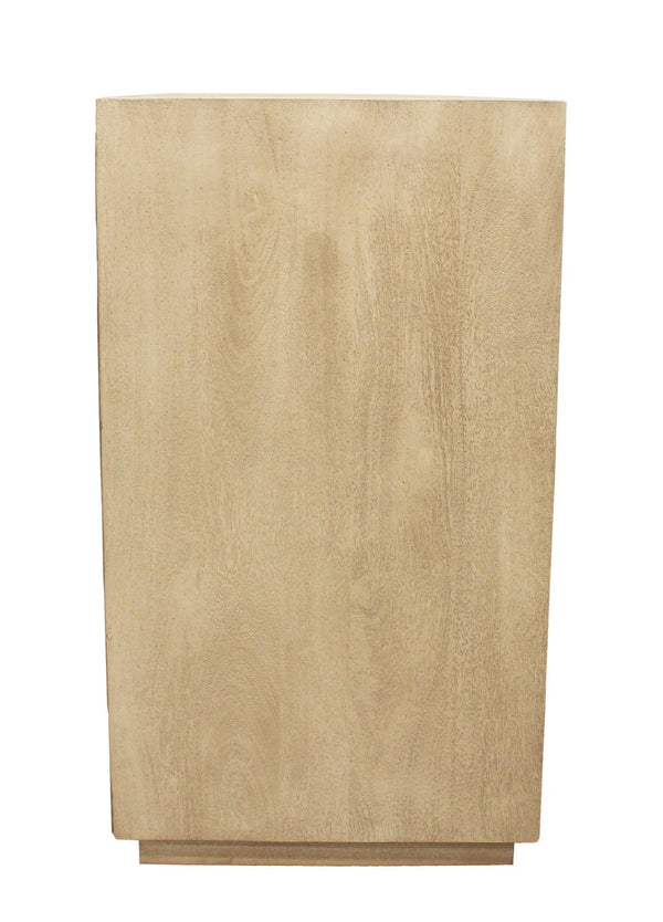 HomeRoots 48" Solid Wood Sideboard with Natural Distressed Finish – Soft-Close Doors & Ample Storage Space 606299