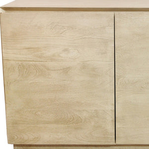 HomeRoots 48" Solid Wood Sideboard with Natural Distressed Finish – Soft-Close Doors & Ample Storage Space 606299