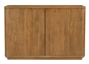 HomeRoots 48" Tan Distressed Solid Wood Sideboard - Stylish Storage Solution for Any Room's Unique Decor 606302