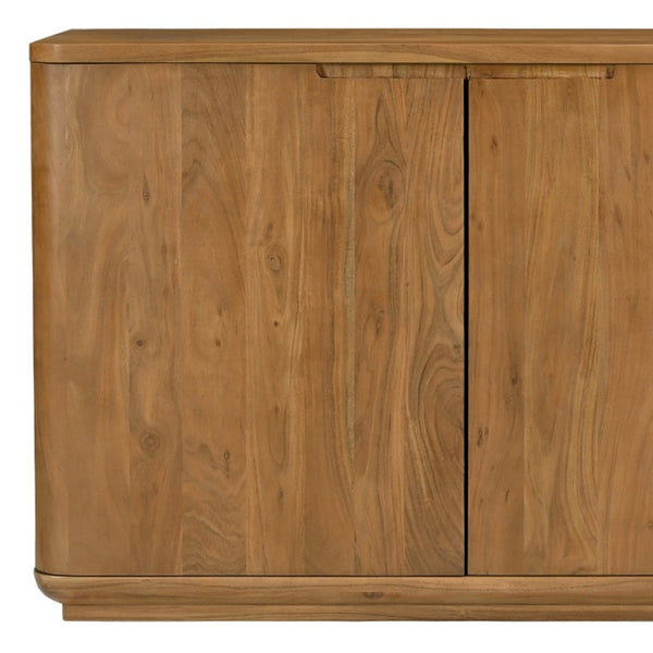 HomeRoots 48" Tan Distressed Solid Wood Sideboard - Stylish Storage Solution for Any Room's Unique Decor 606302