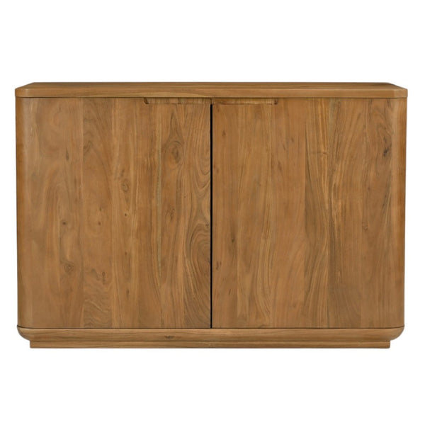 HomeRoots 48" Tan Distressed Solid Wood Sideboard - Stylish Storage Solution for Any Room's Unique Decor 606302