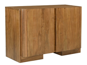 HomeRoots 48" Tan Distressed Solid Wood Sideboard - Stylish Multi-Functional Storage Solution for Any Room 606305