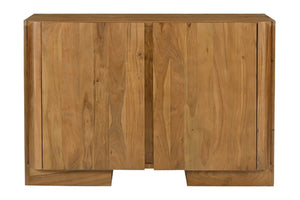 HomeRoots 48" Tan Distressed Solid Wood Sideboard - Stylish Multi-Functional Storage Solution for Any Room 606305