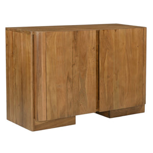 HomeRoots 48" Tan Distressed Solid Wood Sideboard - Stylish Multi-Functional Storage Solution for Any Room 606305