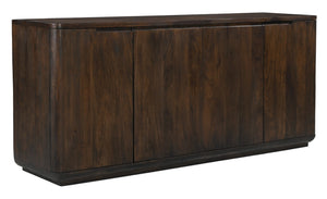 HomeRoots 72" Dark Brown Distressed Solid Wood Sideboard - Stylish Storage Solution for Any Room's Charm! 606308
