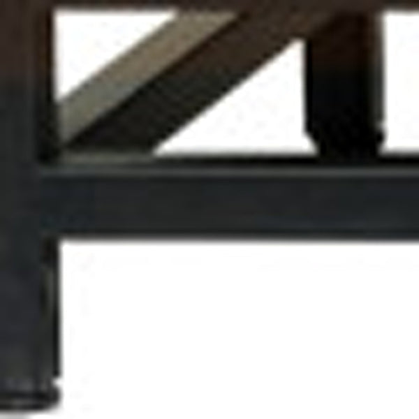 HomeRoots 78" Natural Distressed Solid Wood Sideboard - Rustic Charm Meets Modern Storage for Any Room 606312