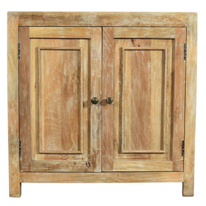 HomeRoots 36" Natural Distressed Solid Wood Sideboard - Stylish Storage Solution for Any Room Decor! 606316