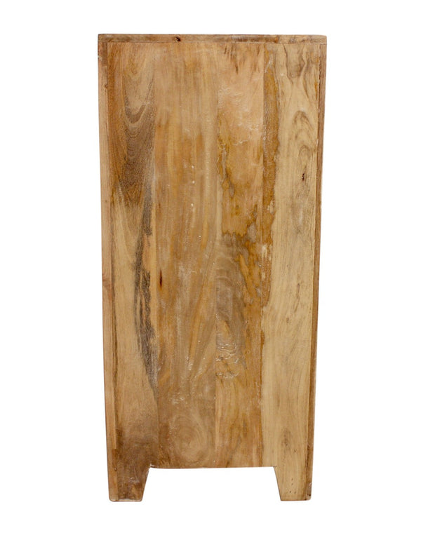 HomeRoots 36" Natural Distressed Solid Wood Sideboard - Stylish Storage Solution for Any Room Decor! 606316