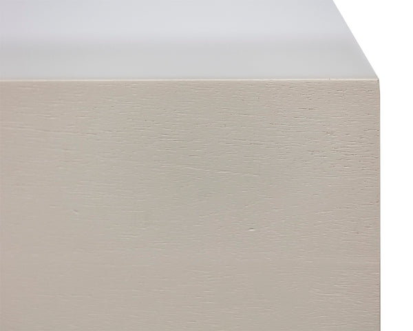 Sunpan Celine Dresser - Elegant Rubberwood Design with Antique Brass Feet for a Stunning Bedroom Upgrade Cream