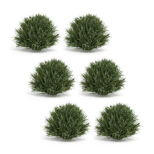 HomeRoots Set of Six 8-Inch Green Artificial Plants - Realistic, Low-Maintenance Decor for Any Space 606339