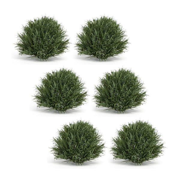 HomeRoots Set of Six 8-Inch Green Artificial Plants - Realistic, Low-Maintenance Decor for Any Space 606339