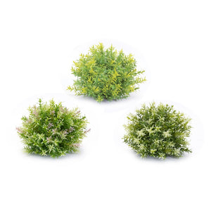 HomeRoots Set of Six 10" Green Artificial Plants - Lifelike, Low-Maintenance Décor for Home or Office Spaces 606368