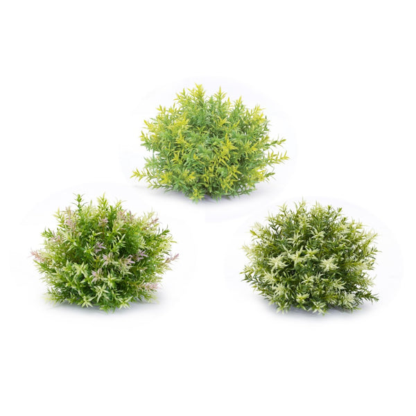 HomeRoots Set of Six 10" Green Artificial Plants - Lifelike, Low-Maintenance Décor for Home or Office Spaces 606368