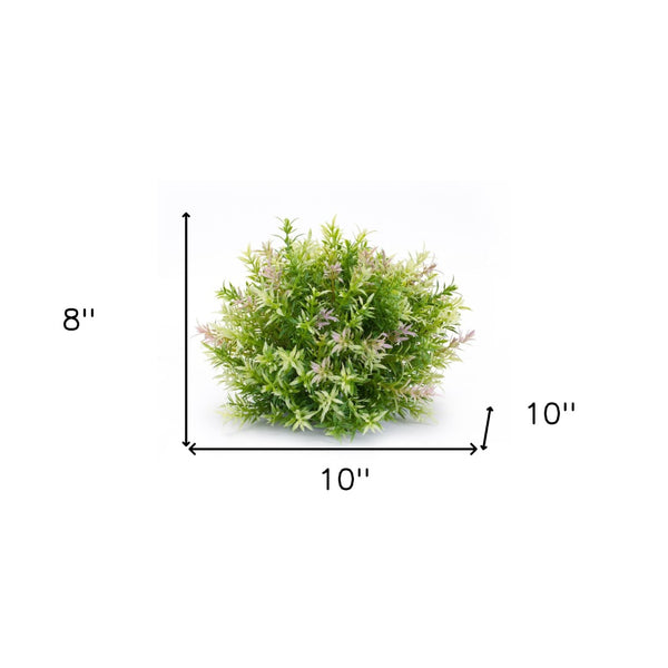 HomeRoots Set of Six 10" Green Artificial Plants - Lifelike, Low-Maintenance Décor for Home or Office Spaces 606368