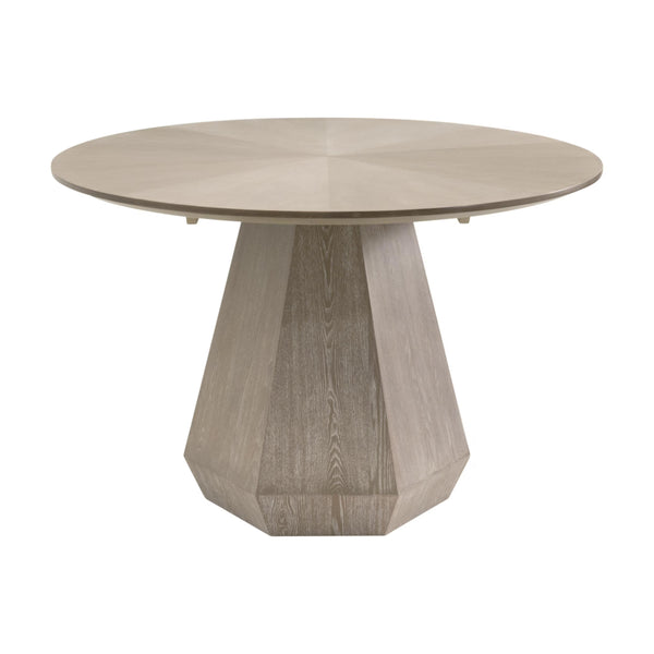 Essentials for Living Coulter Oval Pedestal Dining Table Seats 6 with Starburst Top Natural Wood Grain 6064-OV.NG