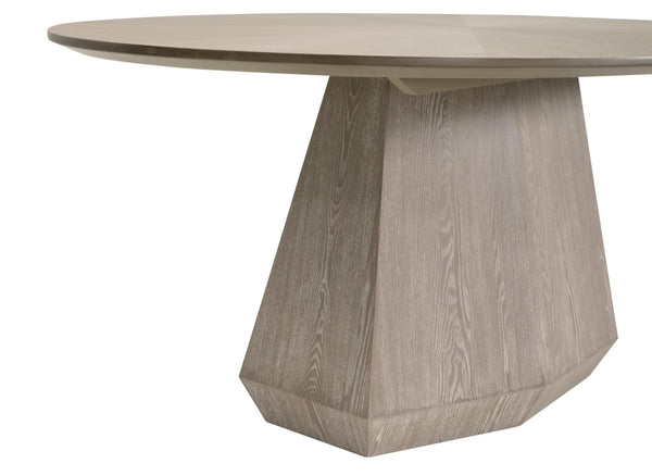 Essentials for Living Coulter Oval Pedestal Dining Table Seats 6 with Starburst Top Natural Wood Grain 6064-OV.NG