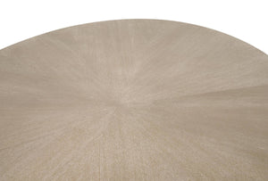 Essentials for Living Coulter Oval Pedestal Dining Table Seats 6 with Starburst Top Natural Wood Grain 6064-OV.NG