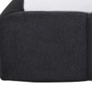 HomeRoots Dark Gray Tufted Linen Blend King Bed Frame – Stylish Upholstered Platform for Modern Comfort & Durability 606417