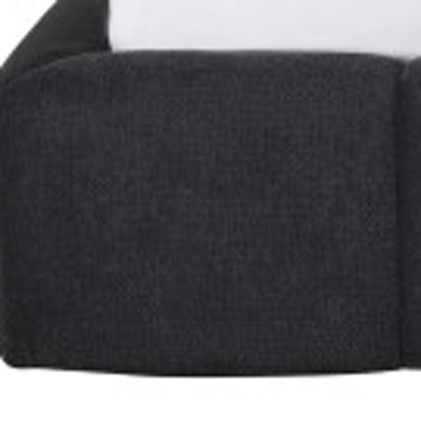 HomeRoots Dark Gray Tufted Linen Blend King Bed Frame – Stylish Upholstered Platform for Modern Comfort & Durability 606417