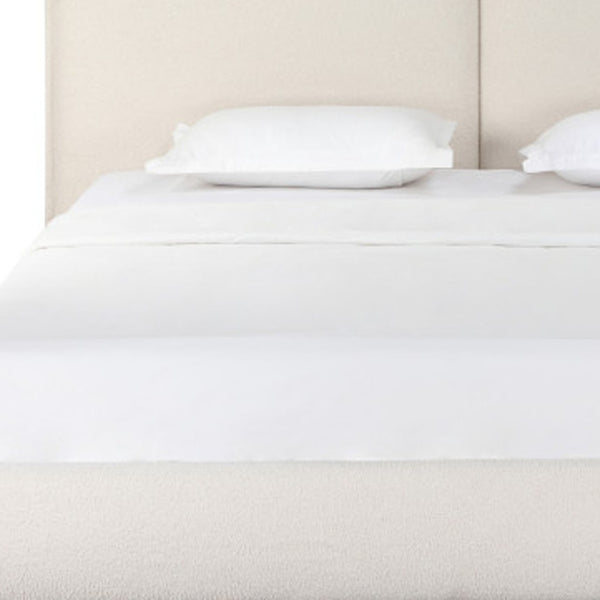 HomeRoots Beige Boucle King Bed Frame - Chic Upholstered Design for Modern Bedrooms, Durable & Stylish Comfort 606418
