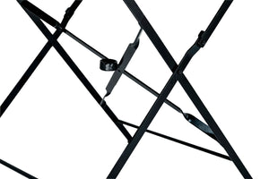 HomeRoots 36" Black Rounded Aluminum Folding Outdoor Dining Table – Stylish, Space-Saving & Umbrella-Ready! 606431