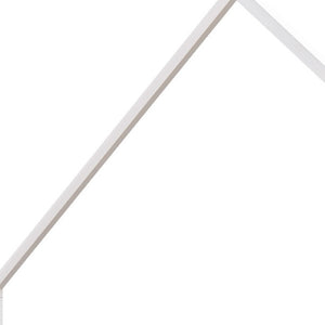 HomeRoots White Metal Twin House Bed - Stylish, Durable Frame with Easy Assembly for Cozy Kids' Rooms or Guests 606511