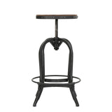 Christopher Knight Home® - Noble House - - Newman Iron + Wood Barstool