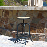 Christopher Knight Home® - Noble House - - Newman Iron + Wood Barstool