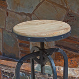 Christopher Knight Home® - Noble House - - Newman Iron + Wood Barstool