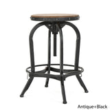 Christopher Knight Home® - Noble House - - Newman Iron + Wood Barstool