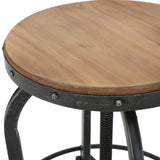 Christopher Knight Home® - Noble House - - Newman Iron + Wood Barstool