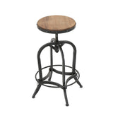 Christopher Knight Home® - Noble House - - Newman Iron + Wood Barstool