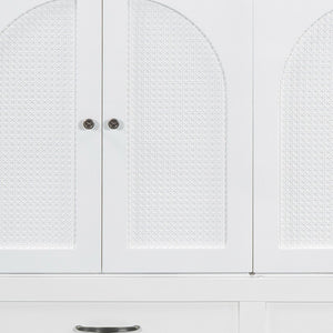 HomeRoots White Wood Full Murphy Bed with Drawers - Stylish Space-Saving Solution for Small Rooms & Guests 606520